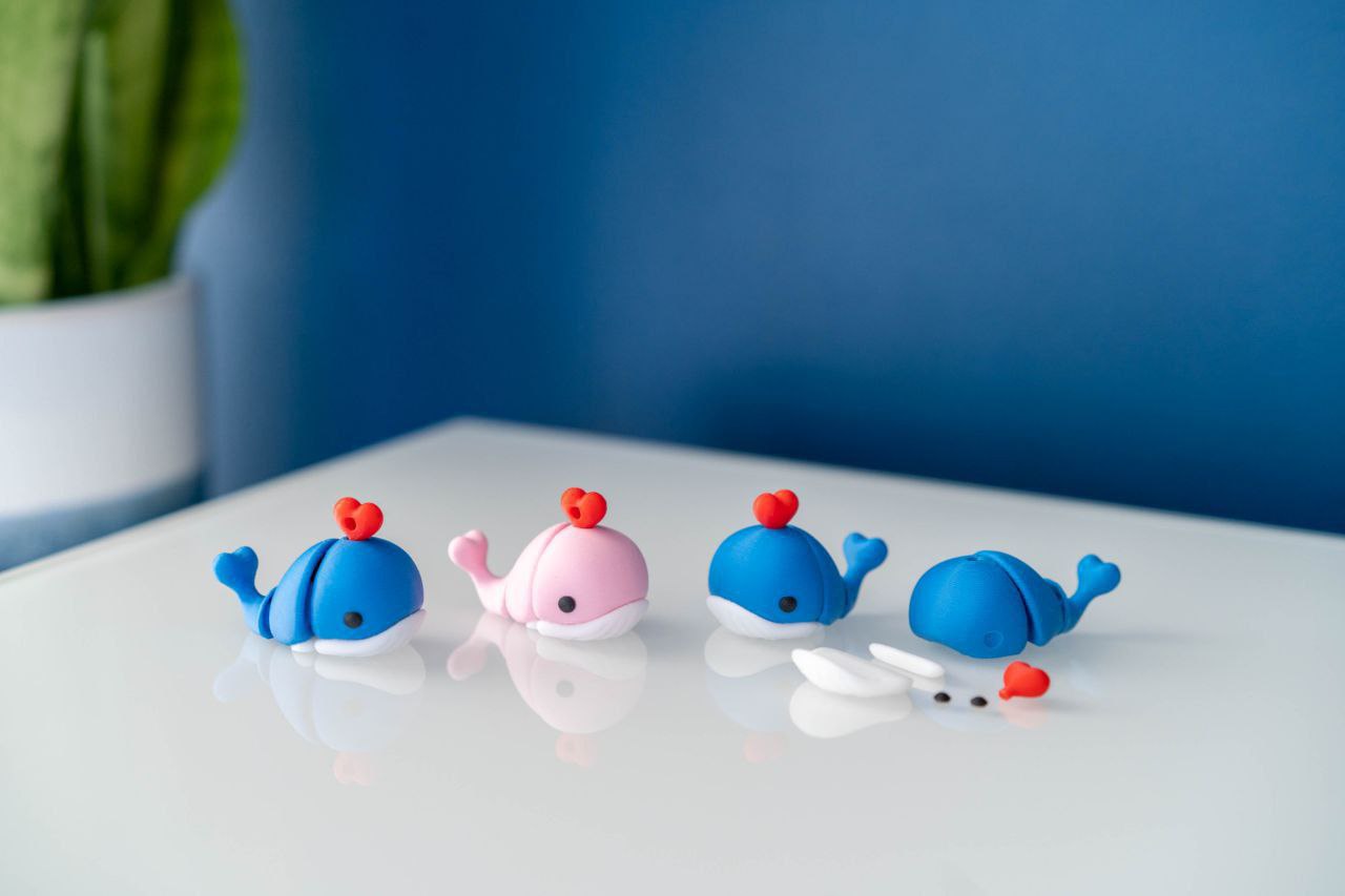 جاکلیدی/آویز طرح نهنگ کوچولو