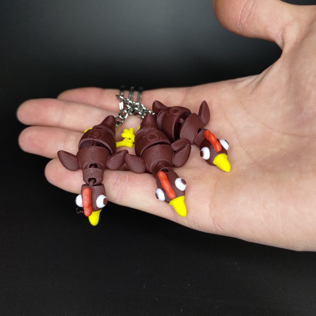 جاکلیدی و آویز متحرک خروس